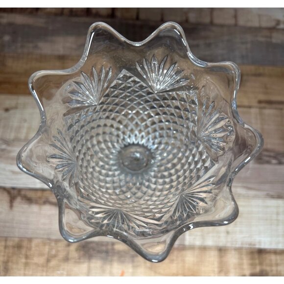 Celery Vase EAPG Diamond & Fan Pattern Vintage - Picture 4 of 6